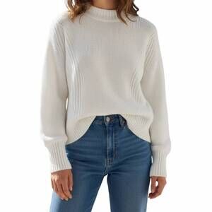 NEW CORTLAND PARK siasconset sweater in white